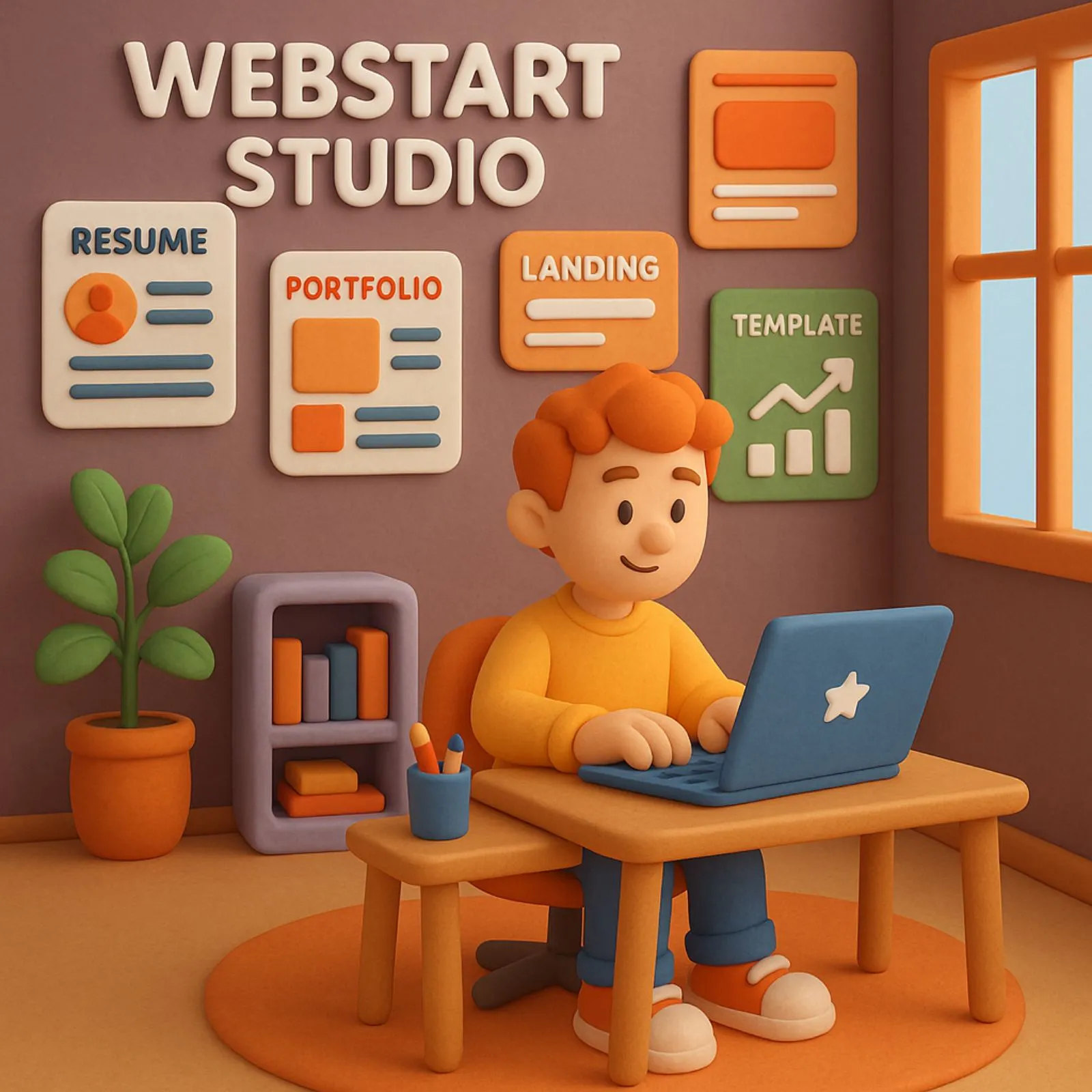 Портфоліо дизайнера з великими зображеннями робіт